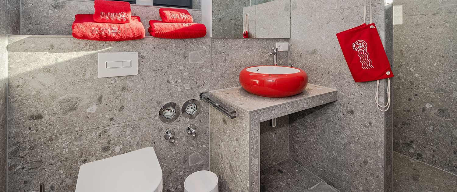 Appartement Ferienwohnung Lubmin Lobster Badezimmer