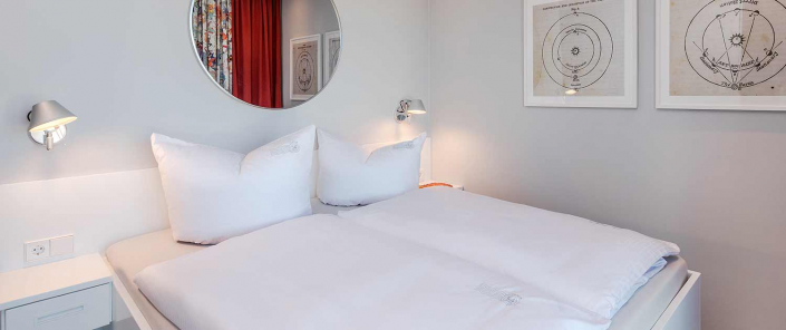 Appartement Ferienwohnung Lubmin Lobster Schlafzimmer