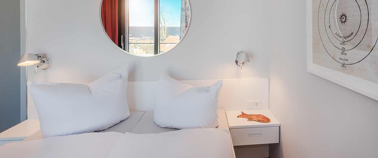 Appartement Ferienwohnung Lubmin Lobster Schlafzimmer