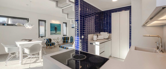 Appartement Ferienwohnung Lubmin Stormy Essbereich Küche
