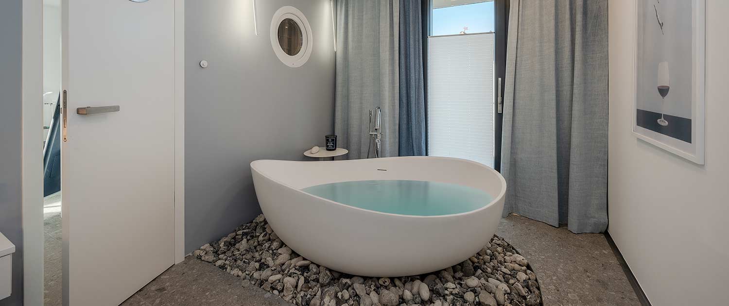 Appartement Ferienwohnung Lubmin Stormy Wellness Wanne