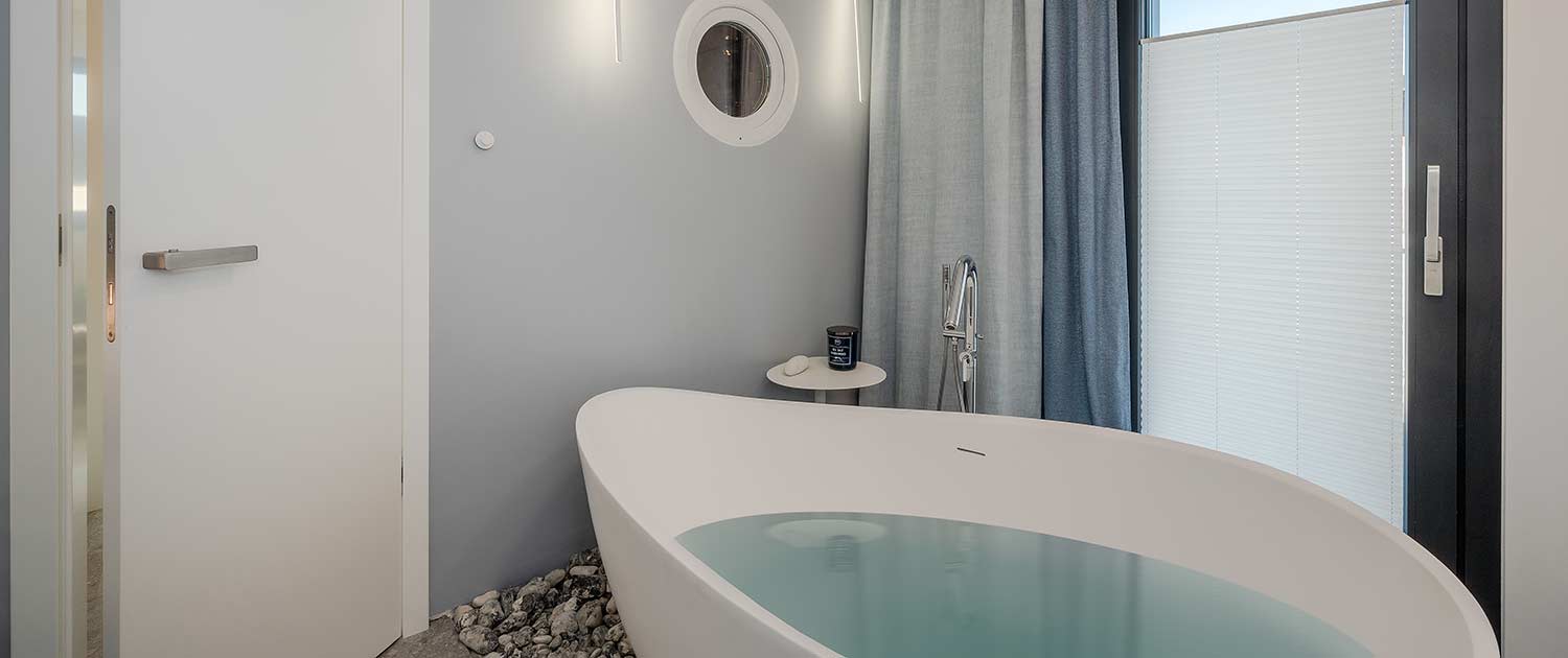Appartement Ferienwohnung Lubmin Stormy Badewanne
